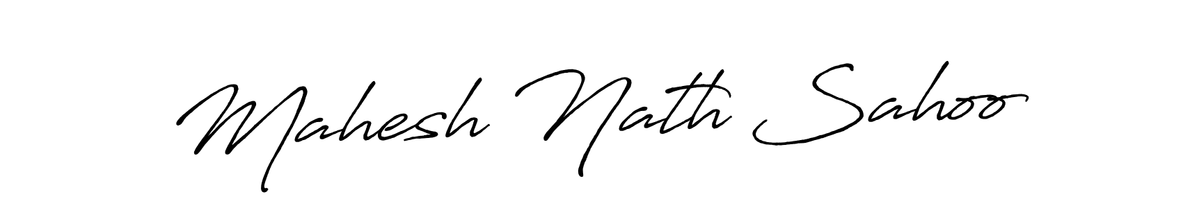 Make a beautiful signature design for name Mahesh Nath Sahoo. With this signature (Antro_Vectra_Bolder) style, you can create a handwritten signature for free. Mahesh Nath Sahoo signature style 7 images and pictures png