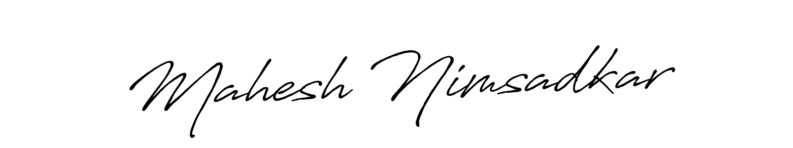 Similarly Antro_Vectra_Bolder is the best handwritten signature design. Signature creator online .You can use it as an online autograph creator for name Mahesh Nimsadkar. Mahesh Nimsadkar signature style 7 images and pictures png