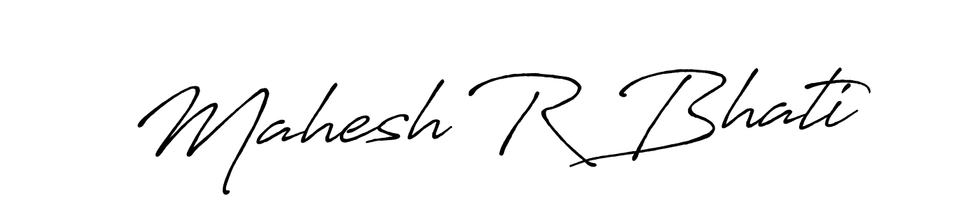 Mahesh R Bhati stylish signature style. Best Handwritten Sign (Antro_Vectra_Bolder) for my name. Handwritten Signature Collection Ideas for my name Mahesh R Bhati. Mahesh R Bhati signature style 7 images and pictures png