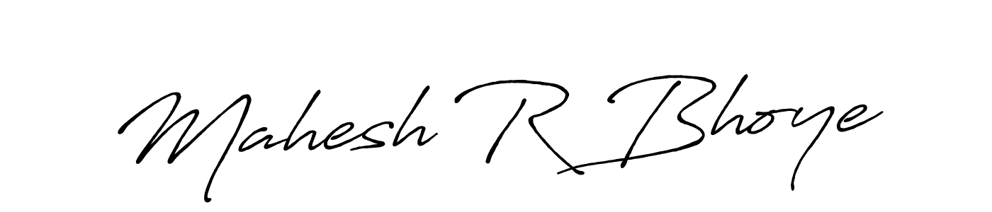 Create a beautiful signature design for name Mahesh R Bhoye. With this signature (Antro_Vectra_Bolder) fonts, you can make a handwritten signature for free. Mahesh R Bhoye signature style 7 images and pictures png