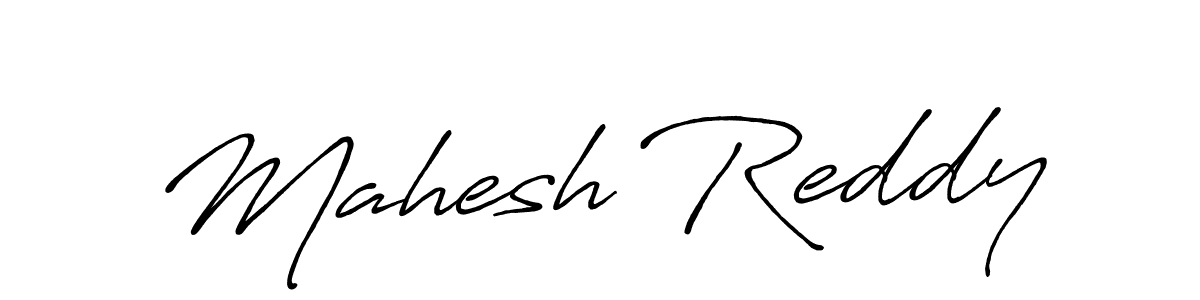 Create a beautiful signature design for name Mahesh Reddy. With this signature (Antro_Vectra_Bolder) fonts, you can make a handwritten signature for free. Mahesh Reddy signature style 7 images and pictures png