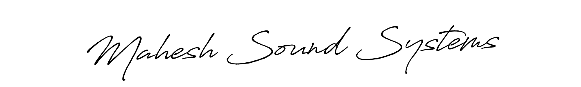 The best way (Antro_Vectra_Bolder) to make a short signature is to pick only two or three words in your name. The name Mahesh Sound Systems include a total of six letters. For converting this name. Mahesh Sound Systems signature style 7 images and pictures png