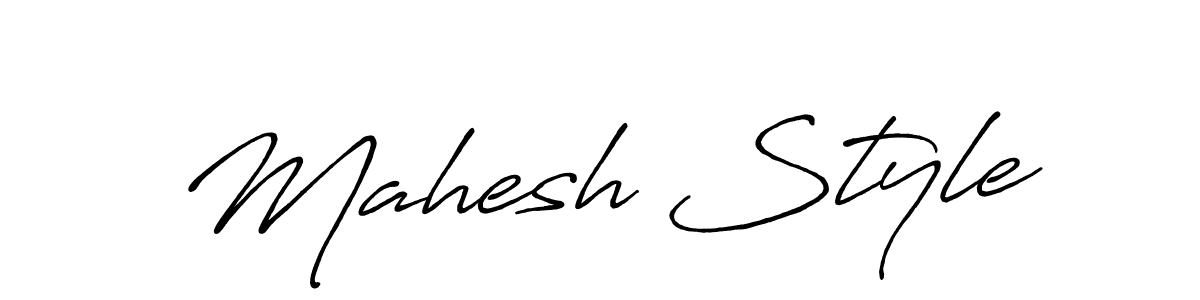 Design your own signature with our free online signature maker. With this signature software, you can create a handwritten (Antro_Vectra_Bolder) signature for name Mahesh Style. Mahesh Style signature style 7 images and pictures png