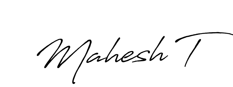 Similarly Antro_Vectra_Bolder is the best handwritten signature design. Signature creator online .You can use it as an online autograph creator for name Mahesh T. Mahesh T signature style 7 images and pictures png