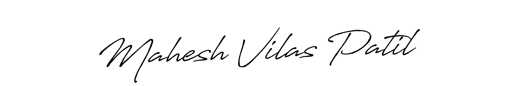 How to make Mahesh Vilas Patil name signature. Use Antro_Vectra_Bolder style for creating short signs online. This is the latest handwritten sign. Mahesh Vilas Patil signature style 7 images and pictures png