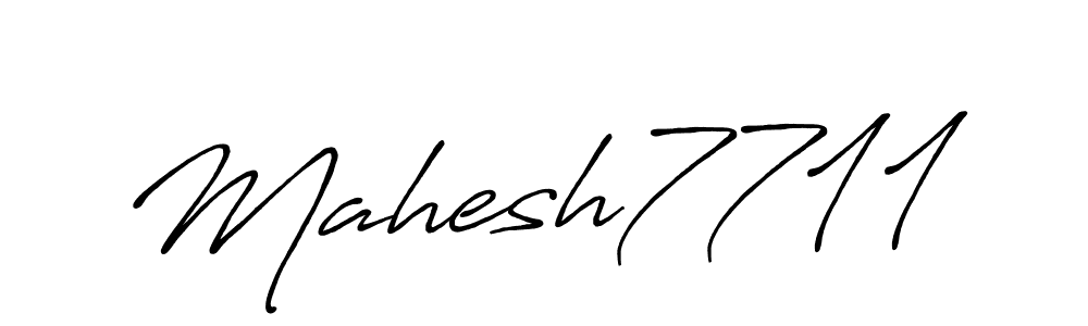 Mahesh7711 stylish signature style. Best Handwritten Sign (Antro_Vectra_Bolder) for my name. Handwritten Signature Collection Ideas for my name Mahesh7711. Mahesh7711 signature style 7 images and pictures png