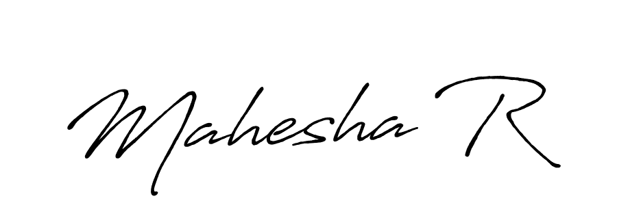 Also we have Mahesha R name is the best signature style. Create professional handwritten signature collection using Antro_Vectra_Bolder autograph style. Mahesha R signature style 7 images and pictures png