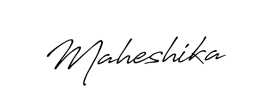 How to make Maheshika name signature. Use Antro_Vectra_Bolder style for creating short signs online. This is the latest handwritten sign. Maheshika signature style 7 images and pictures png