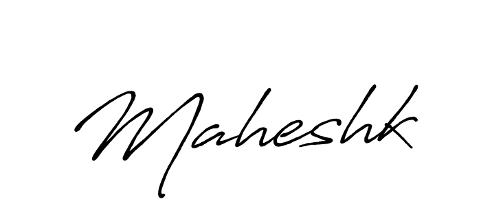 How to make Maheshk signature? Antro_Vectra_Bolder is a professional autograph style. Create handwritten signature for Maheshk name. Maheshk signature style 7 images and pictures png