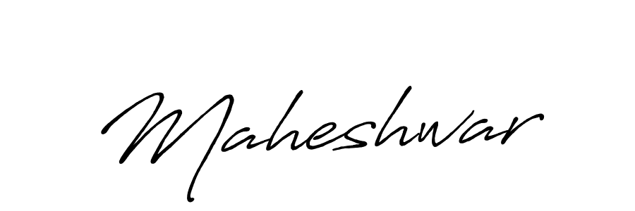 Use a signature maker to create a handwritten signature online. With this signature software, you can design (Antro_Vectra_Bolder) your own signature for name Maheshwar. Maheshwar signature style 7 images and pictures png