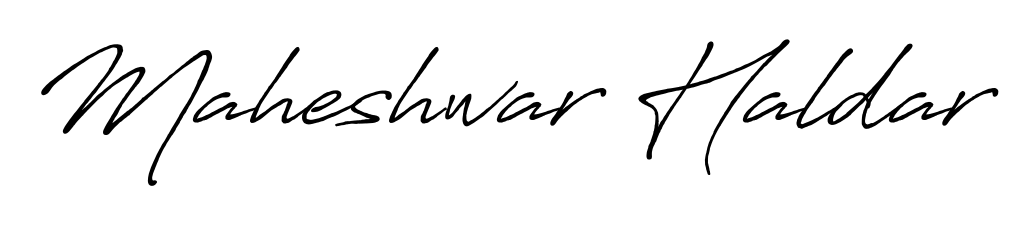 You should practise on your own different ways (Antro_Vectra_Bolder) to write your name (Maheshwar Haldar) in signature. Don't let someone else do it for you. Maheshwar Haldar signature style 7 images and pictures png
