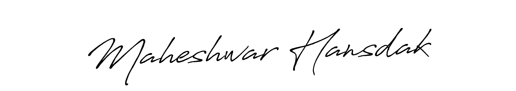 Use a signature maker to create a handwritten signature online. With this signature software, you can design (Antro_Vectra_Bolder) your own signature for name Maheshwar Hansdak. Maheshwar Hansdak signature style 7 images and pictures png