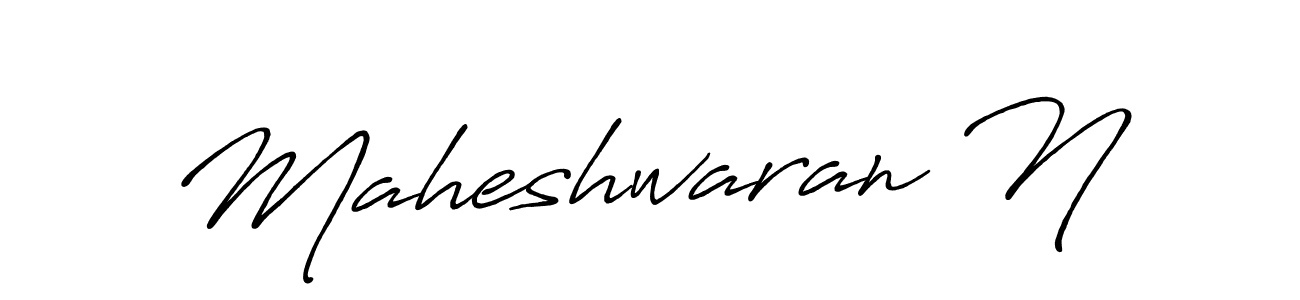 Similarly Antro_Vectra_Bolder is the best handwritten signature design. Signature creator online .You can use it as an online autograph creator for name Maheshwaran N. Maheshwaran N signature style 7 images and pictures png