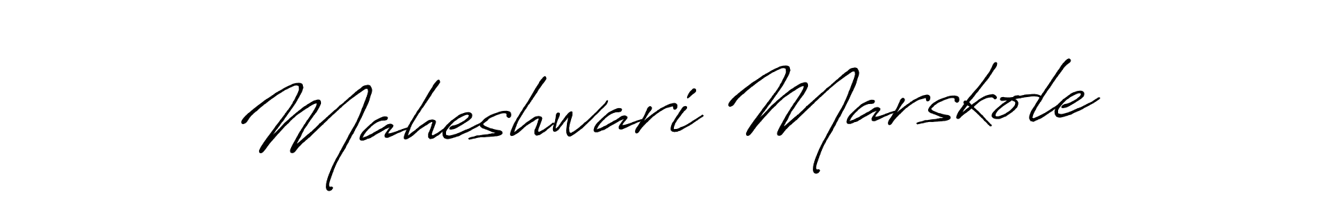 Antro_Vectra_Bolder is a professional signature style that is perfect for those who want to add a touch of class to their signature. It is also a great choice for those who want to make their signature more unique. Get Maheshwari Marskole name to fancy signature for free. Maheshwari Marskole signature style 7 images and pictures png