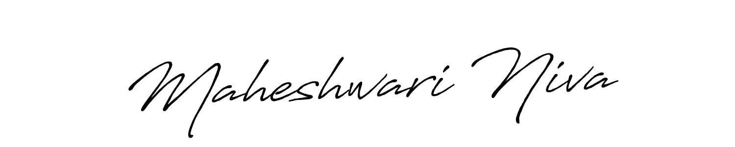 Once you've used our free online signature maker to create your best signature Antro_Vectra_Bolder style, it's time to enjoy all of the benefits that Maheshwari Niva name signing documents. Maheshwari Niva signature style 7 images and pictures png