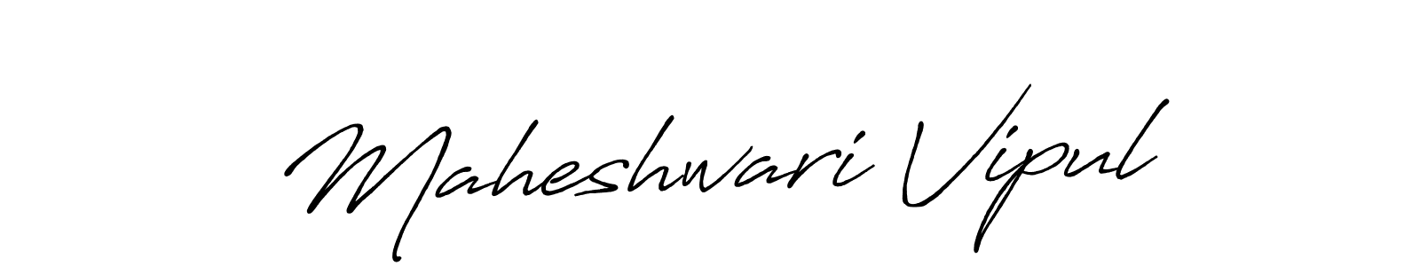 Antro_Vectra_Bolder is a professional signature style that is perfect for those who want to add a touch of class to their signature. It is also a great choice for those who want to make their signature more unique. Get Maheshwari Vipul name to fancy signature for free. Maheshwari Vipul signature style 7 images and pictures png