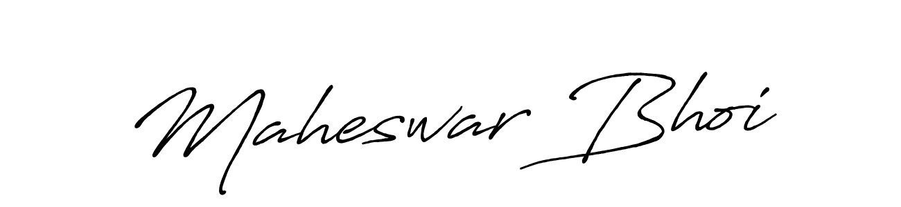 It looks lik you need a new signature style for name Maheswar Bhoi. Design unique handwritten (Antro_Vectra_Bolder) signature with our free signature maker in just a few clicks. Maheswar Bhoi signature style 7 images and pictures png