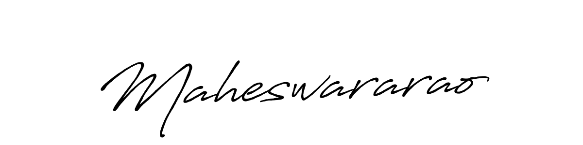 It looks lik you need a new signature style for name Maheswararao. Design unique handwritten (Antro_Vectra_Bolder) signature with our free signature maker in just a few clicks. Maheswararao signature style 7 images and pictures png