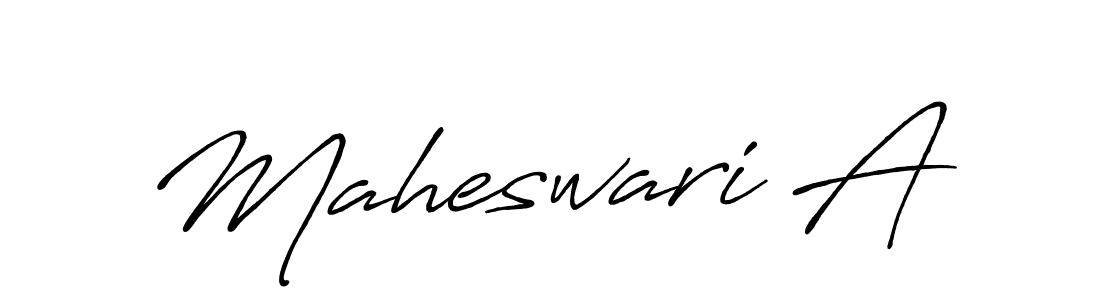 Also we have Maheswari A name is the best signature style. Create professional handwritten signature collection using Antro_Vectra_Bolder autograph style. Maheswari A signature style 7 images and pictures png