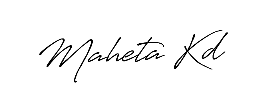 How to make Maheta Kd signature? Antro_Vectra_Bolder is a professional autograph style. Create handwritten signature for Maheta Kd name. Maheta Kd signature style 7 images and pictures png