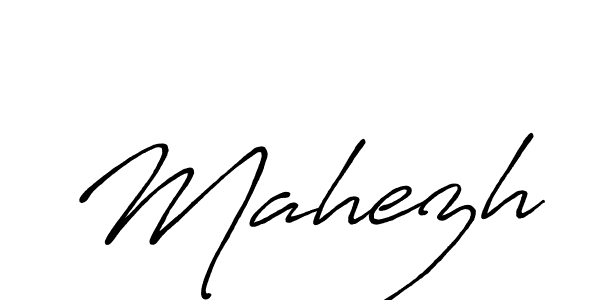 Create a beautiful signature design for name Mahezh. With this signature (Antro_Vectra_Bolder) fonts, you can make a handwritten signature for free. Mahezh signature style 7 images and pictures png