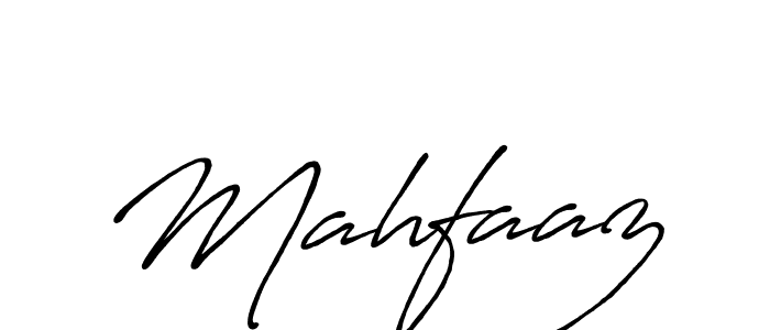 How to make Mahfaaz name signature. Use Antro_Vectra_Bolder style for creating short signs online. This is the latest handwritten sign. Mahfaaz signature style 7 images and pictures png