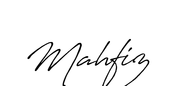 Use a signature maker to create a handwritten signature online. With this signature software, you can design (Antro_Vectra_Bolder) your own signature for name Mahfiz. Mahfiz signature style 7 images and pictures png