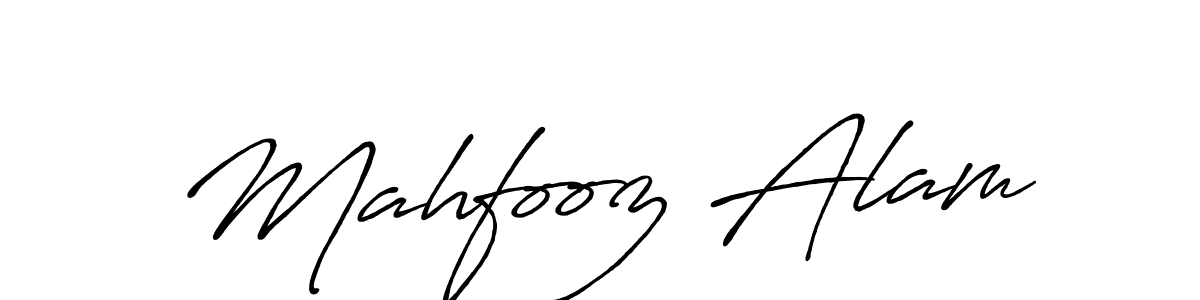 Antro_Vectra_Bolder is a professional signature style that is perfect for those who want to add a touch of class to their signature. It is also a great choice for those who want to make their signature more unique. Get Mahfooz Alam name to fancy signature for free. Mahfooz Alam signature style 7 images and pictures png