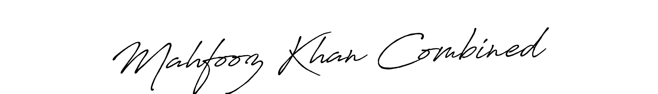 Use a signature maker to create a handwritten signature online. With this signature software, you can design (Antro_Vectra_Bolder) your own signature for name Mahfooz Khan Combined. Mahfooz Khan Combined signature style 7 images and pictures png