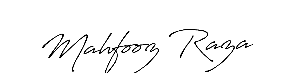 This is the best signature style for the Mahfooz Raza name. Also you like these signature font (Antro_Vectra_Bolder). Mix name signature. Mahfooz Raza signature style 7 images and pictures png