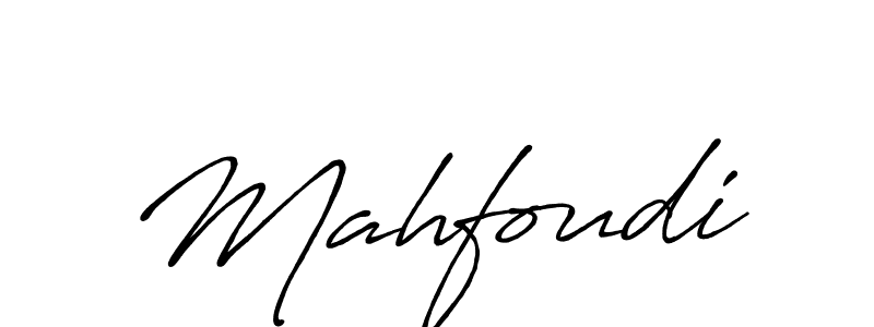 How to make Mahfoudi signature? Antro_Vectra_Bolder is a professional autograph style. Create handwritten signature for Mahfoudi name. Mahfoudi signature style 7 images and pictures png