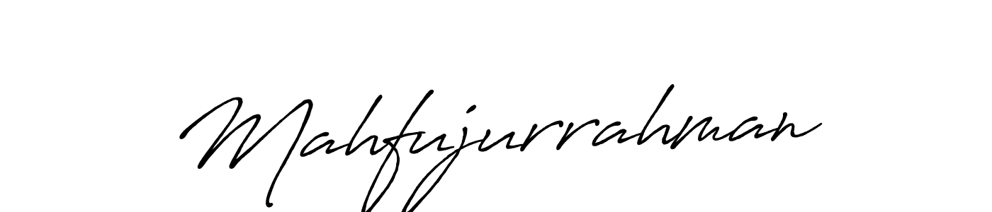 How to make Mahfujurrahman name signature. Use Antro_Vectra_Bolder style for creating short signs online. This is the latest handwritten sign. Mahfujurrahman signature style 7 images and pictures png