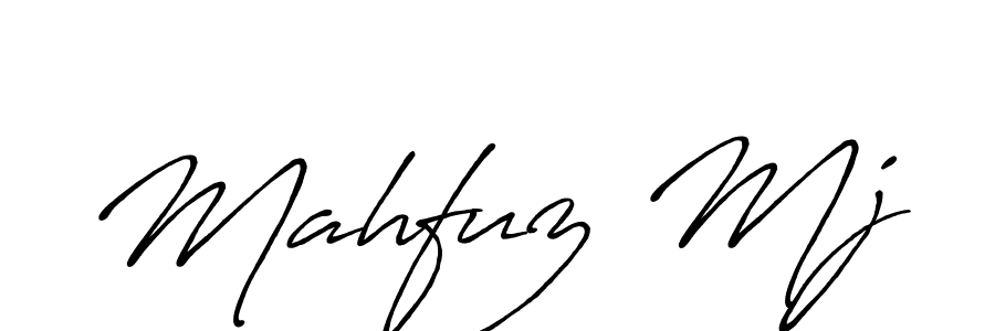 Antro_Vectra_Bolder is a professional signature style that is perfect for those who want to add a touch of class to their signature. It is also a great choice for those who want to make their signature more unique. Get Mahfuz Mj name to fancy signature for free. Mahfuz Mj signature style 7 images and pictures png