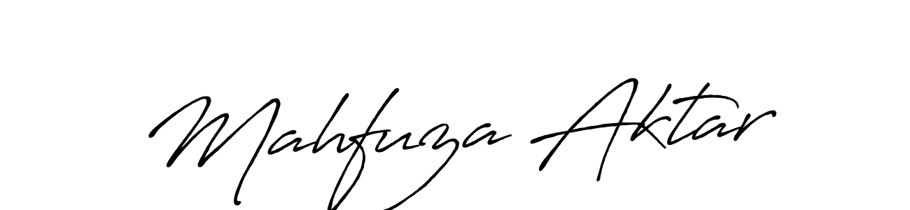 Design your own signature with our free online signature maker. With this signature software, you can create a handwritten (Antro_Vectra_Bolder) signature for name Mahfuza Aktar. Mahfuza Aktar signature style 7 images and pictures png