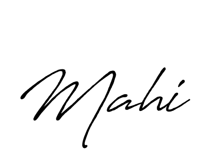 Use a signature maker to create a handwritten signature online. With this signature software, you can design (Antro_Vectra_Bolder) your own signature for name Mahi. Mahi signature style 7 images and pictures png