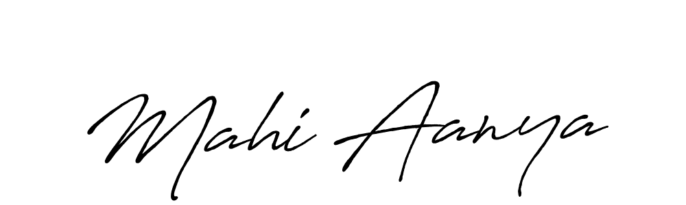 Create a beautiful signature design for name Mahi Aanya. With this signature (Antro_Vectra_Bolder) fonts, you can make a handwritten signature for free. Mahi Aanya signature style 7 images and pictures png