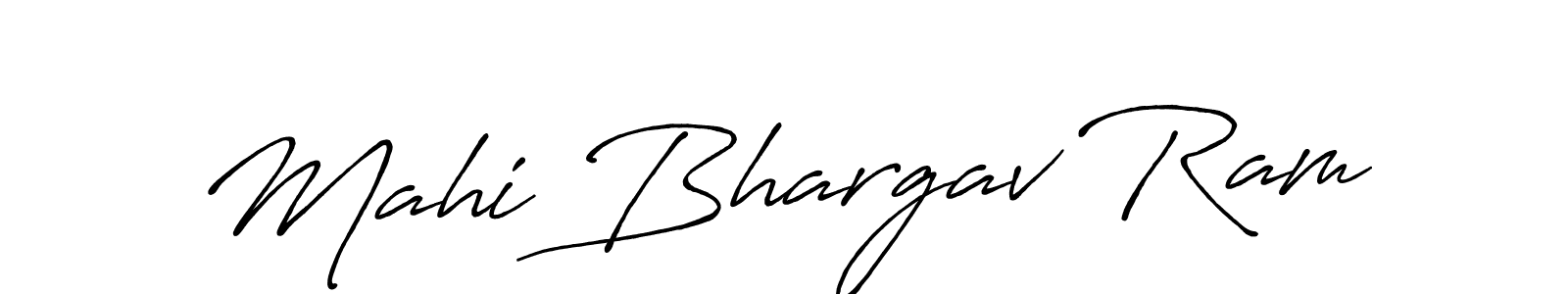 It looks lik you need a new signature style for name Mahi Bhargav Ram. Design unique handwritten (Antro_Vectra_Bolder) signature with our free signature maker in just a few clicks. Mahi Bhargav Ram signature style 7 images and pictures png