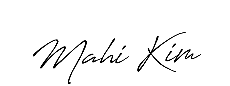 Antro_Vectra_Bolder is a professional signature style that is perfect for those who want to add a touch of class to their signature. It is also a great choice for those who want to make their signature more unique. Get Mahi Kim name to fancy signature for free. Mahi Kim signature style 7 images and pictures png