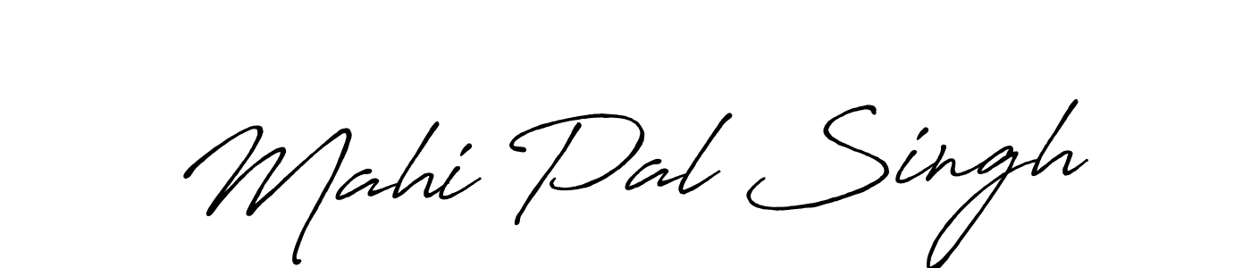 Use a signature maker to create a handwritten signature online. With this signature software, you can design (Antro_Vectra_Bolder) your own signature for name Mahi Pal Singh. Mahi Pal Singh signature style 7 images and pictures png