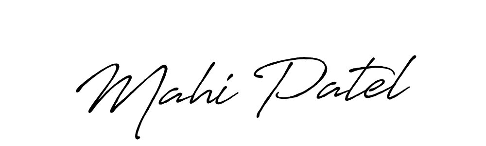 This is the best signature style for the Mahi Patel name. Also you like these signature font (Antro_Vectra_Bolder). Mix name signature. Mahi Patel signature style 7 images and pictures png