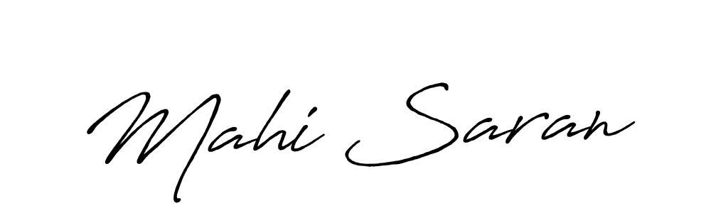 Also we have Mahi Saran name is the best signature style. Create professional handwritten signature collection using Antro_Vectra_Bolder autograph style. Mahi Saran signature style 7 images and pictures png