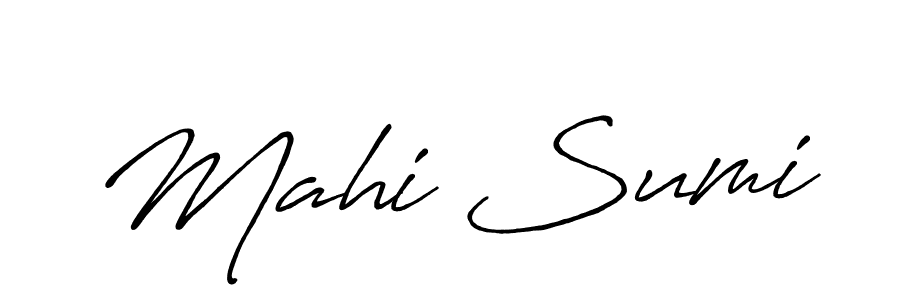 Once you've used our free online signature maker to create your best signature Antro_Vectra_Bolder style, it's time to enjoy all of the benefits that Mahi Sumi name signing documents. Mahi Sumi signature style 7 images and pictures png