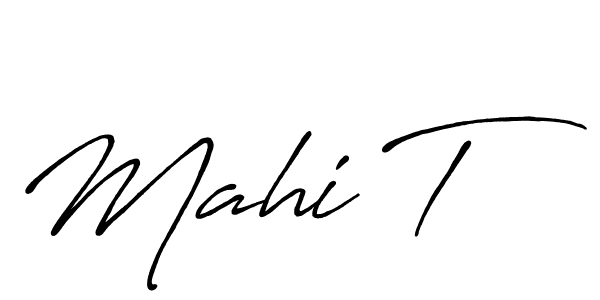 Once you've used our free online signature maker to create your best signature Antro_Vectra_Bolder style, it's time to enjoy all of the benefits that Mahi T name signing documents. Mahi T signature style 7 images and pictures png