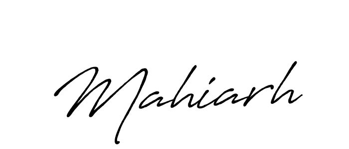 How to make Mahiarh name signature. Use Antro_Vectra_Bolder style for creating short signs online. This is the latest handwritten sign. Mahiarh signature style 7 images and pictures png