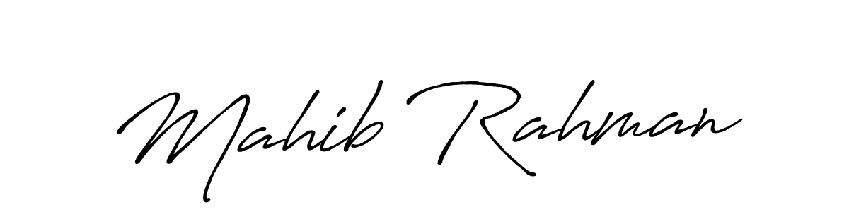 Create a beautiful signature design for name Mahib Rahman. With this signature (Antro_Vectra_Bolder) fonts, you can make a handwritten signature for free. Mahib Rahman signature style 7 images and pictures png