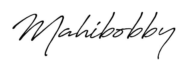 Get inspired by this graceful Antro_Vectra_Bolder signature style for name Mahibobby. Smooth loops and balanced proportions for everyday use. Mahibobby signature style 7 images and pictures png