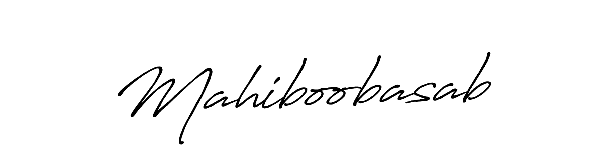 Make a beautiful signature design for name Mahiboobasab. With this signature (Antro_Vectra_Bolder) style, you can create a handwritten signature for free. Mahiboobasab signature style 7 images and pictures png