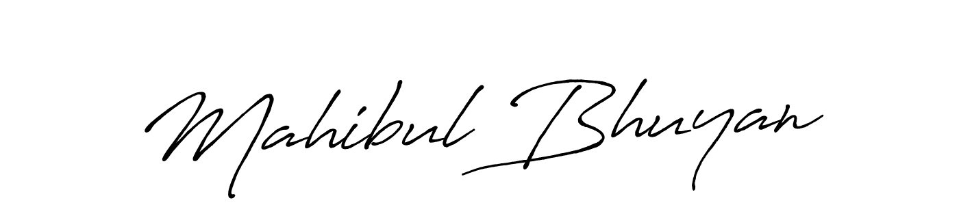 Design your own signature with our free online signature maker. With this signature software, you can create a handwritten (Antro_Vectra_Bolder) signature for name Mahibul Bhuyan. Mahibul Bhuyan signature style 7 images and pictures png