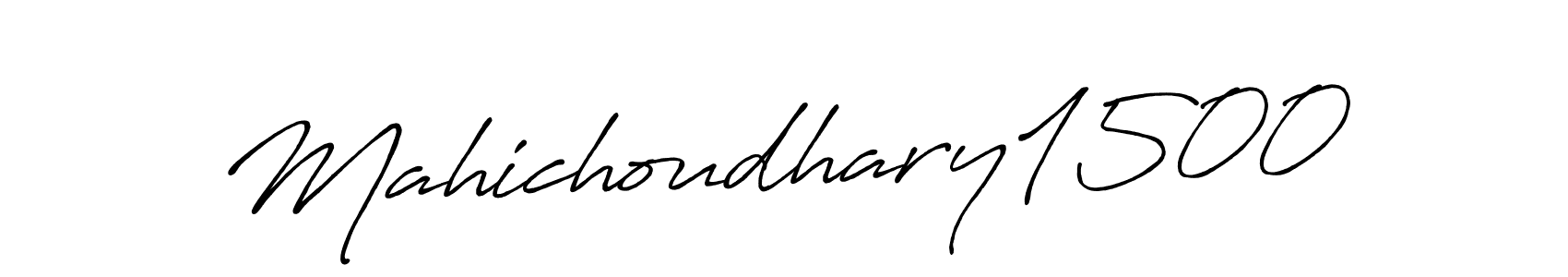 Also You can easily find your signature by using the search form. We will create Mahichoudhary1500 name handwritten signature images for you free of cost using Antro_Vectra_Bolder sign style. Mahichoudhary1500 signature style 7 images and pictures png