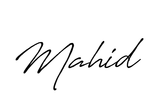 Use a signature maker to create a handwritten signature online. With this signature software, you can design (Antro_Vectra_Bolder) your own signature for name Mahid. Mahid signature style 7 images and pictures png